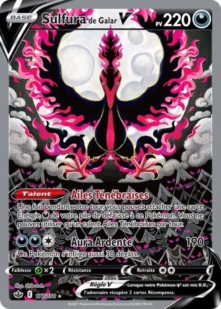 Carte Pokémon Sulfura de Galar V 177/198 CRE EB06 LorenZone