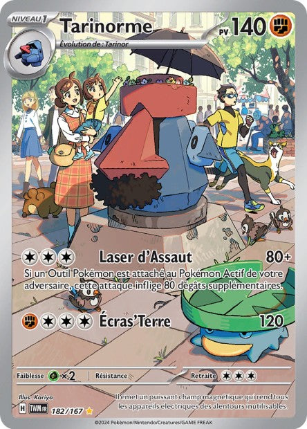 Carte Pokémon Tarinorme 182/167 TWM Mascarade Crépusculaire EV06 Neuf FR LorenZone