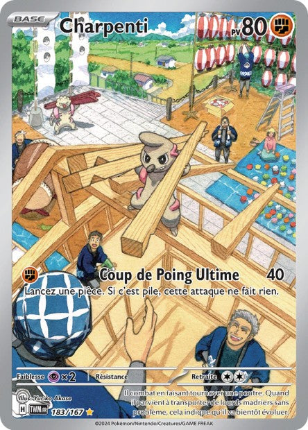 Carte Pokémon Charpenti 183/167 TWM Mascarade Crépusculaire EV06 Neuf FR LorenZone