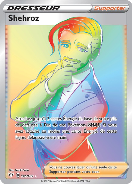 Carte Pokémon Shehroz 196/189 SWSH3 Ténèbres Embrasées EB03 Neuf FR LorenZone