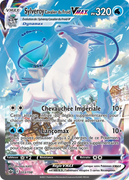 Carte Pokémon Sylveroy Cavalier du Froid VMAX 203/198 CRE EB06 LorenZone