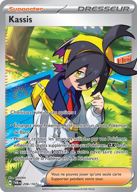 Carte Pokémon Kassis 206/167 TWM Mascarade Crépusculaire EV06 Neuf FR LorenZone