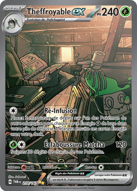 Carte Pokémon Théffroyable EX 210/167 TWM Mascarade Crépusculaire EV06 Neuf FR LorenZone
