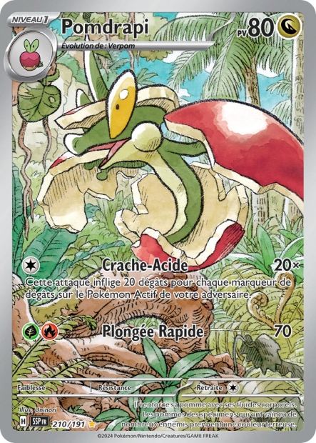 Carte Pokémon Pomdrapi 210/191 SSP Étincelles Déferlantes EV08 Neuf FR LorenZone