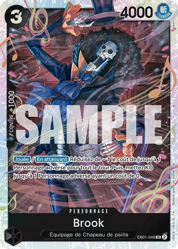 Carte One Piece Brook - PRB02 - FR EB01-046 Super Rare The Best Vol.2 Neuf FR LorenZone