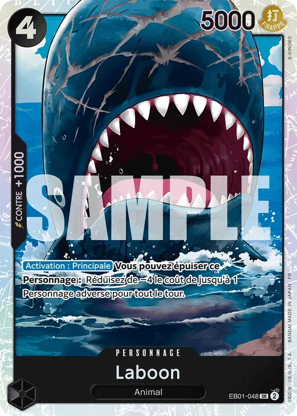 Carte One Piece Laboon - PRB02 - FR EB01-048 Super Rare The Best Vol.2 Neuf FR LorenZone