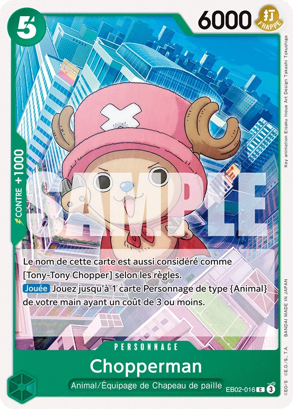 Carte One Piece Chopperman - FR EB02-016 C Anime 25th Collection Neuf FR LorenZone