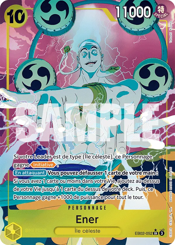 Carte One Piece Ener V1 - FR EB02-052 SR Anime 25th Collection Neuf FR LorenZone
