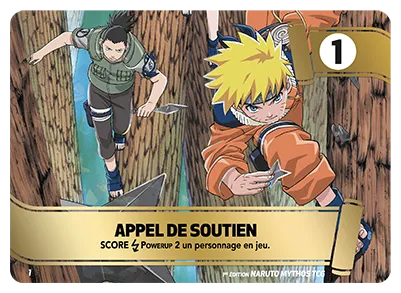 Carte Naruto Mythos APPEL DE SOUTIEN M1 Mission 1er Chapitre Neuf FR LorenZone