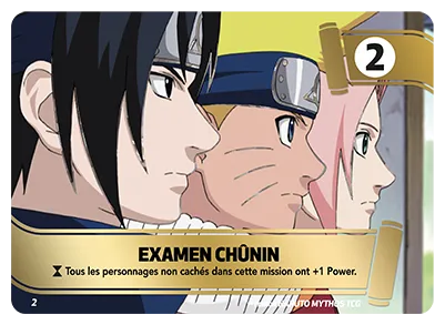 Carte Naruto Mythos EXAMEN CHÛNIN M2 Mission 1er Chapitre Neuf FR LorenZone