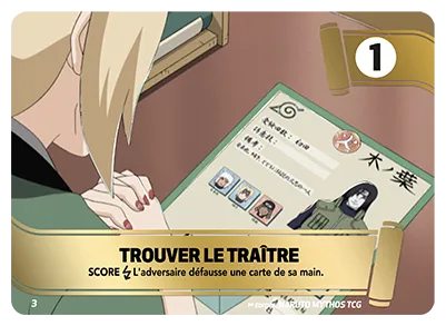 Carte Naruto Mythos TROUVER LE TRAÎTRE M3 Mission 1er Chapitre Neuf FR LorenZone