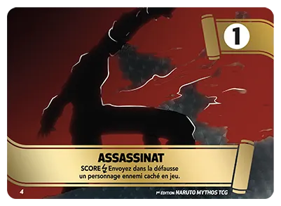 Carte Naruto Mythos ASSASSINAT M4 Mission 1er Chapitre Neuf FR LorenZone