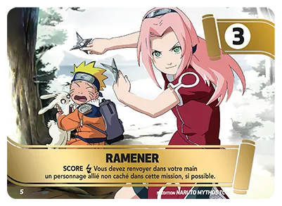 Carte Naruto Mythos RAMENER M5 Mission 1er Chapitre Neuf FR LorenZone