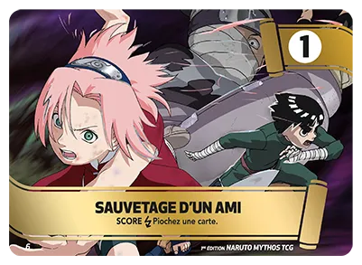 Carte Naruto Mythos SAUVETAGE D’UN AMI M6 Mission 1er Chapitre Neuf FR LorenZone