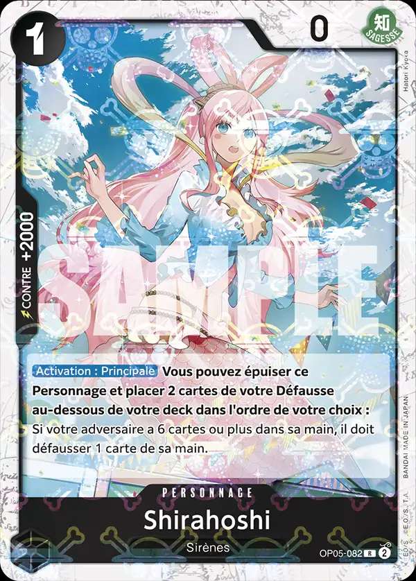 Carte One Piece Shirahoshi V2 OP05-082 R The Best Neuf FR LorenZone