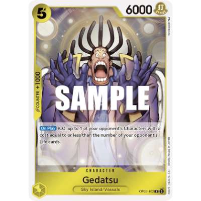 Carte One Piece Gedatsu V1 OP05-102 R Awakening Of The New Era Neuf EN LorenZone