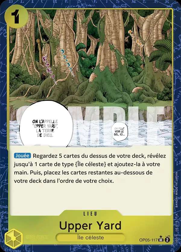 Carte One Piece Upper Yard V3 OP05-117 UC The Best Neuf FR LorenZone
