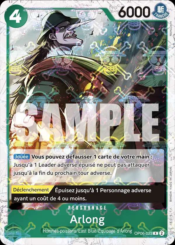 Carte One Piece Arlong V2 OP06-023 R The Best Neuf FR LorenZone