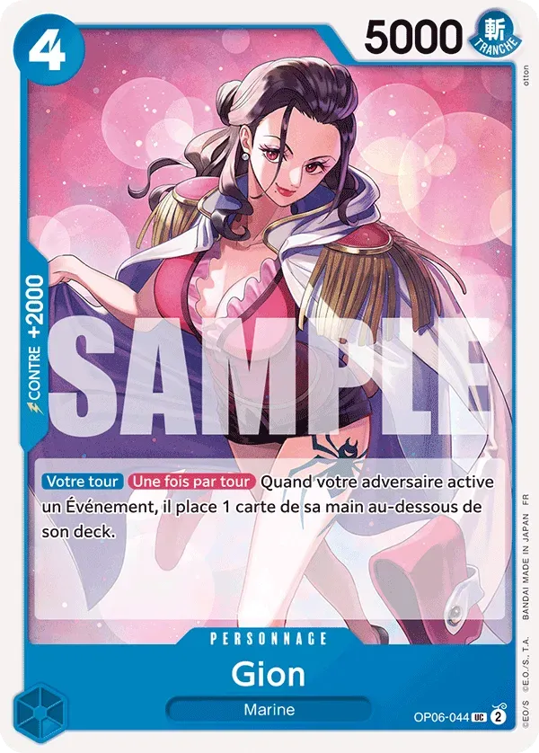 Carte One Piece Gion V1 - PRB02 - FR OP06-044 Peu Commune The Best Vol.2 Neuf FR LorenZone
