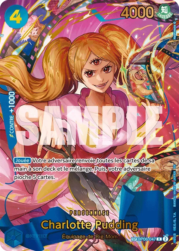 Carte One Piece Charlotte Pudding - PRB02 - FR OP06-047 Spéciale The Best Vol.2 Neuf FR LorenZone