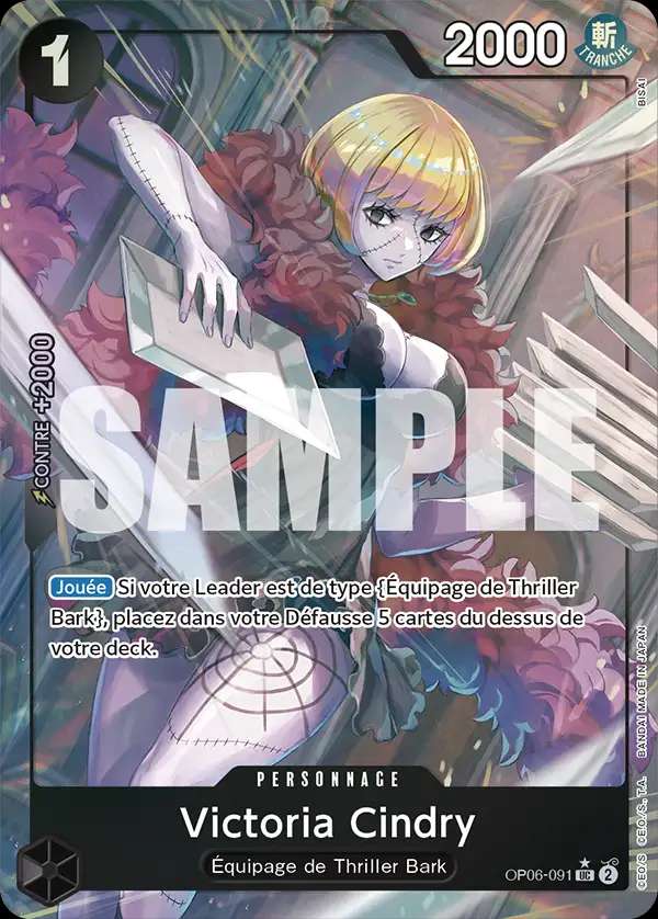 Carte One Piece Victoria Cindry V3 OP06-091 UC The Best Neuf FR LorenZone