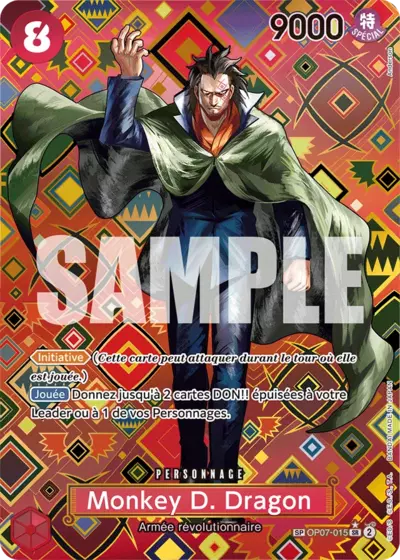 Carte One Piece Monkey.D.Dragon SC OP09 OP07-015 SR Les Nouveaux Empereurs Neuf FR LorenZone