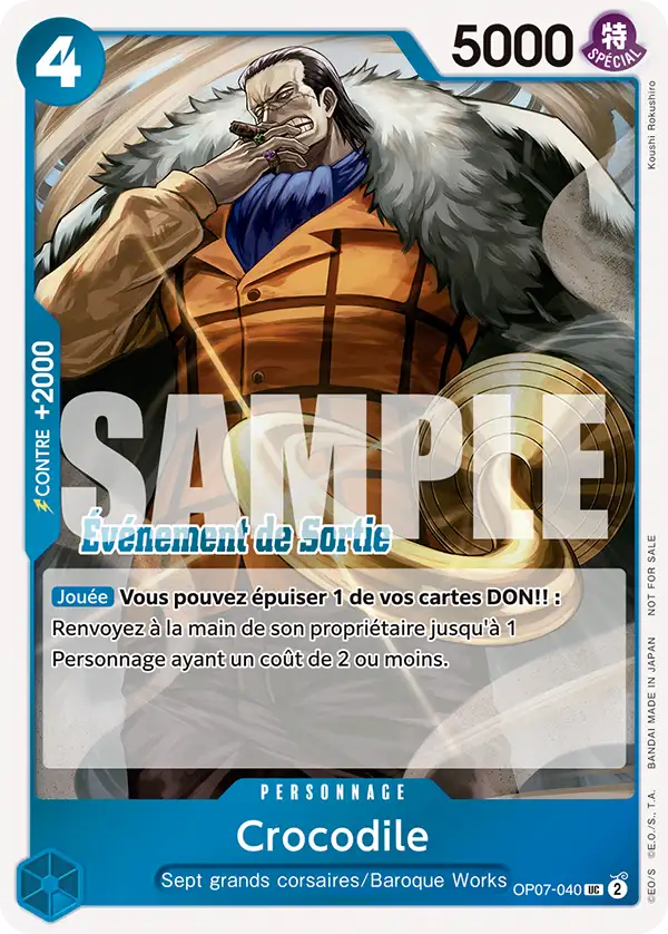Carte One Piece OP07-040 Crocodile V3 | LorenZone