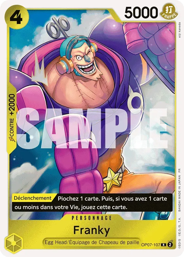 Carte One Piece Franky - PRB02 - FR OP07-107 Rare The Best Vol.2 Neuf FR LorenZone
