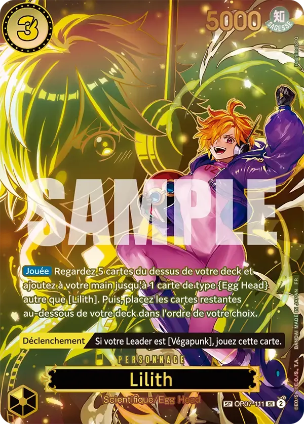 Carte One Piece Lilith - FR OP07-111 SPE Successeurs Neuf FR LorenZone