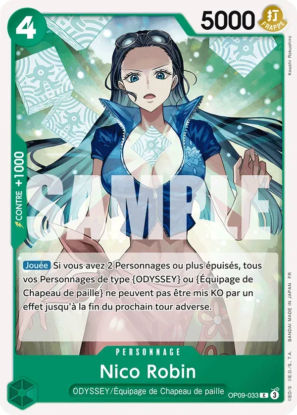 Carte One Piece Nico Robin V1 - PRB02 - FR OP09-033 Commune The Best Vol.2 Neuf FR LorenZone