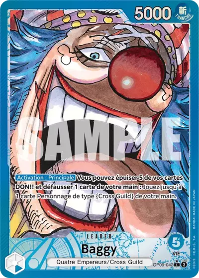 Carte One Piece Buggy V2 OP09-042 L Les Nouveaux Empereurs Neuf FR LorenZone