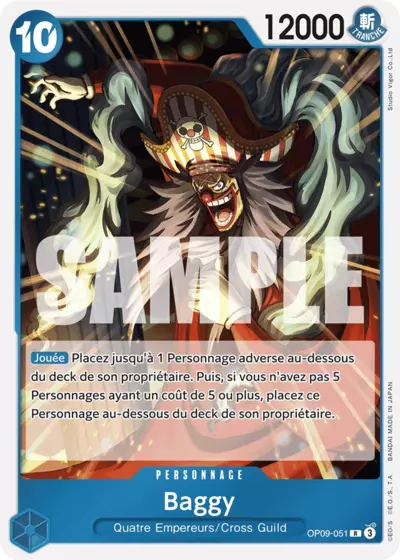 Carte One Piece Buggy V1 OP09-051 R Les Nouveaux Empereurs Neuf FR LorenZone