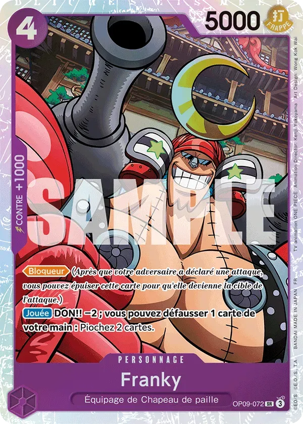 Carte One Piece Franky - PRB02 - FR OP09-072 Super Rare The Best Vol.2 Neuf FR LorenZone