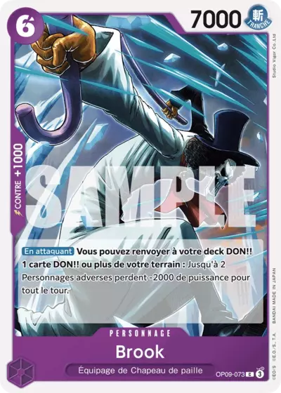 Carte One Piece Brook OP09-073 C Les Nouveaux Empereurs Neuf FR LorenZone