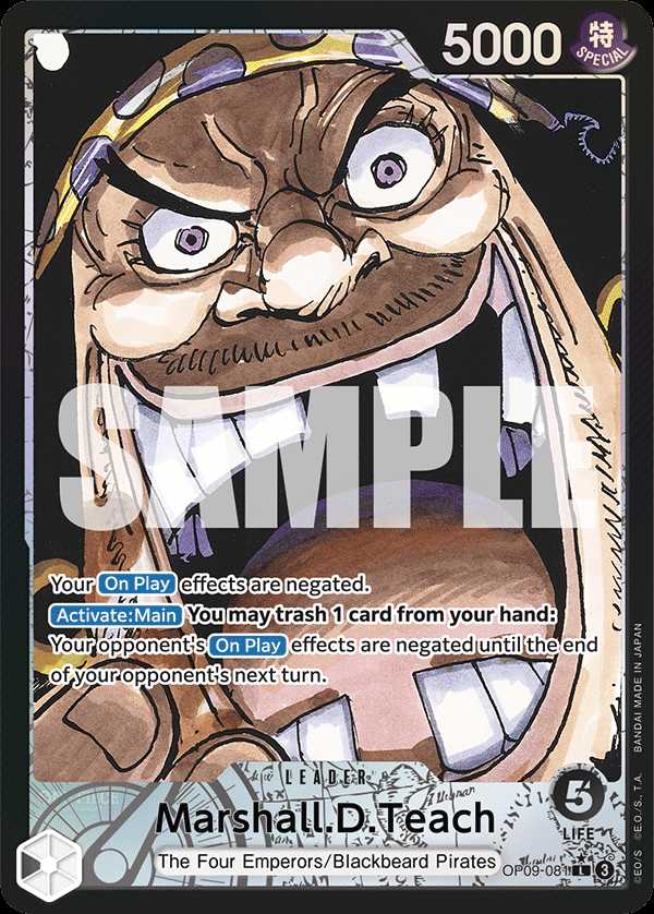 Carte One Piece Marshall.D.Teach V2 OP09-081 L Emperors In The New World Neuf EN LorenZone