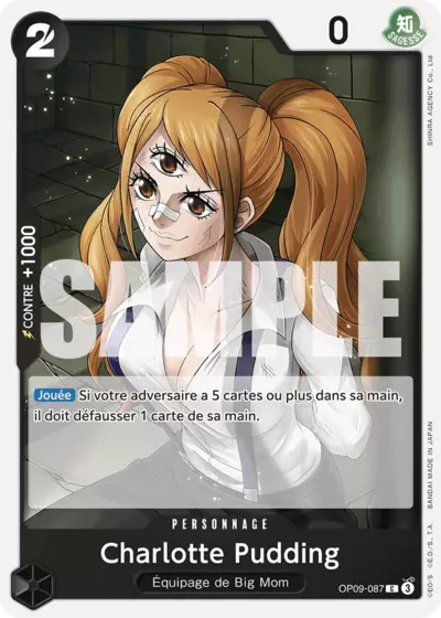 Carte One Piece Charlotte Pudding OP09-087 C Les Nouveaux Empereurs Neuf FR LorenZone