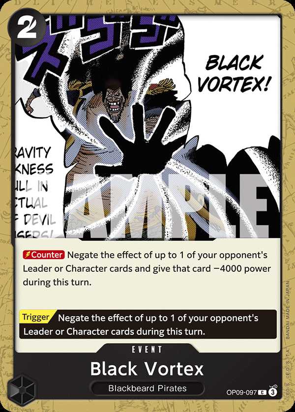 Carte One Piece Black Vortex OP09-097 C Emperors In The New World Neuf EN LorenZone