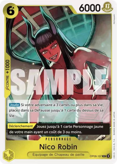 Carte One Piece Nico Robin V1 OP09-107 R Les Nouveaux Empereurs Neuf FR LorenZone