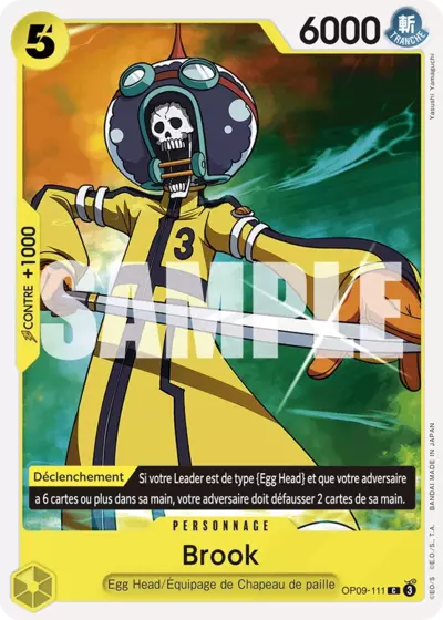 Carte One Piece Brook OP09-111 C Les Nouveaux Empereurs Neuf FR LorenZone