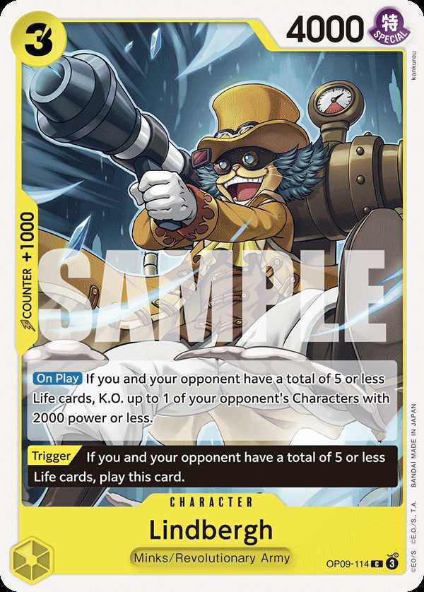 Carte One Piece Lindbergh OP09-114 C Emperors In The New World Neuf EN LorenZone