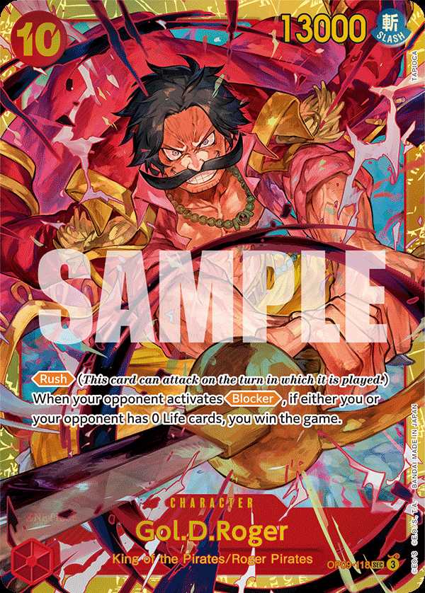 Carte One Piece Gol.D.Roger ... OP09-118 SEC Emperors In The New World Neuf EN LorenZone