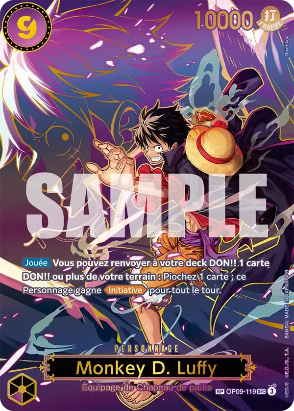 Carte One Piece Monkey D. Luffy - FR OP09-119 SPE Successeurs Neuf FR LorenZone