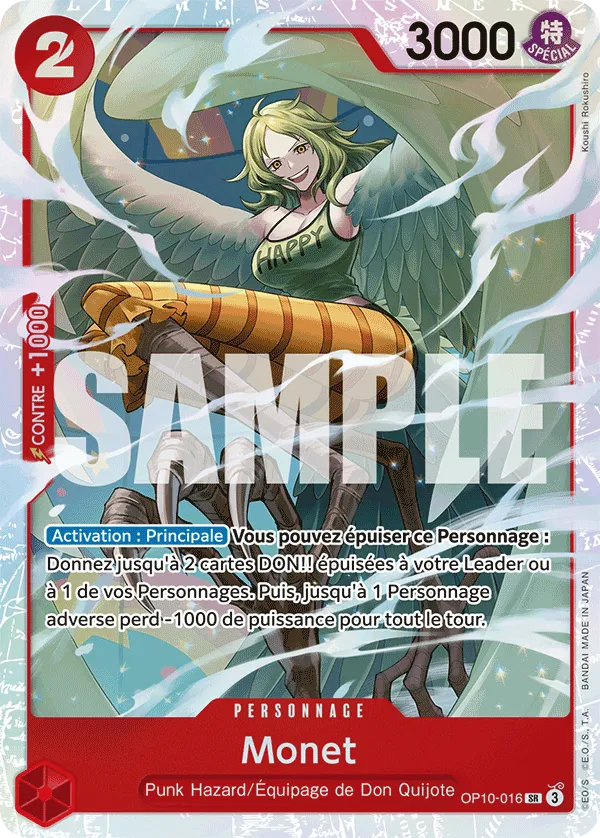 Carte One Piece Monet V1 - FR OP10-016 SR Sang Royal Neuf FR LorenZone