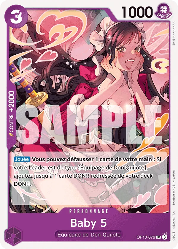 Carte One Piece Baby 5 - FR OP10-076 UC Sang Royal Neuf FR LorenZone