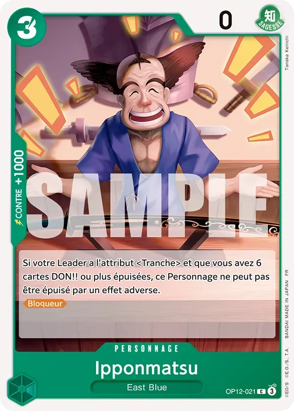 Carte One Piece Ipponmatsu - FR OP12-021 CO L'héritage du Maître Neuf FR LorenZone
