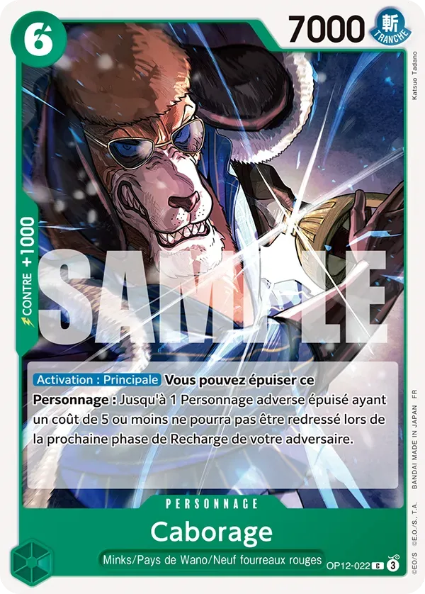 Carte One Piece Caborage - FR OP12-022 CO L'héritage du Maître Neuf FR LorenZone