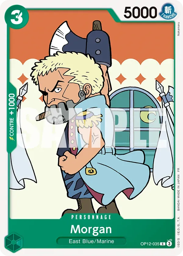 Carte One Piece Morgan - FR OP12-035 CO L'héritage du Maître Neuf FR LorenZone