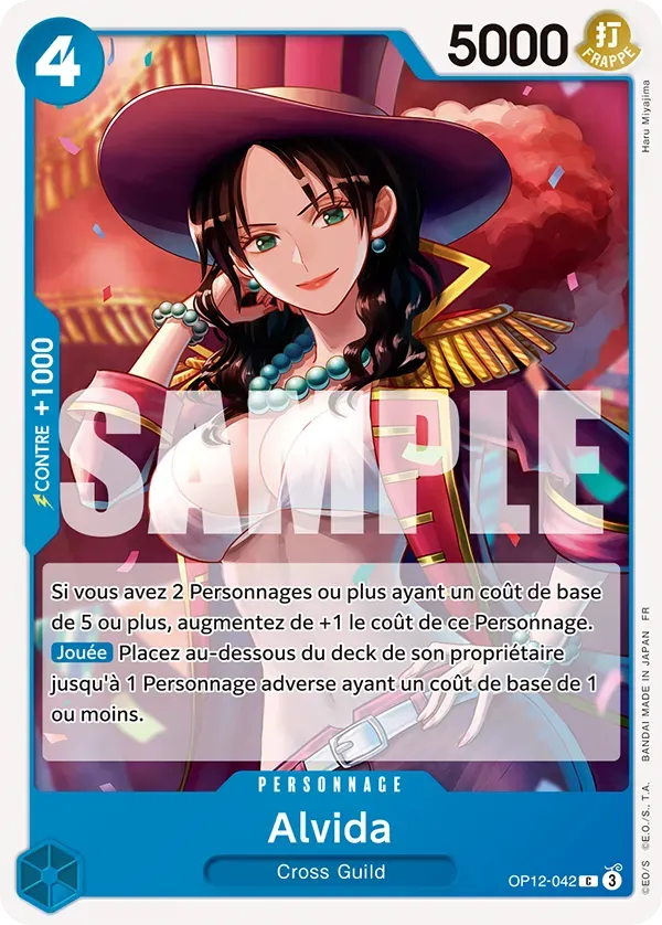 Carte One Piece Alvida - FR OP12-042 CO L'héritage du Maître Neuf FR LorenZone