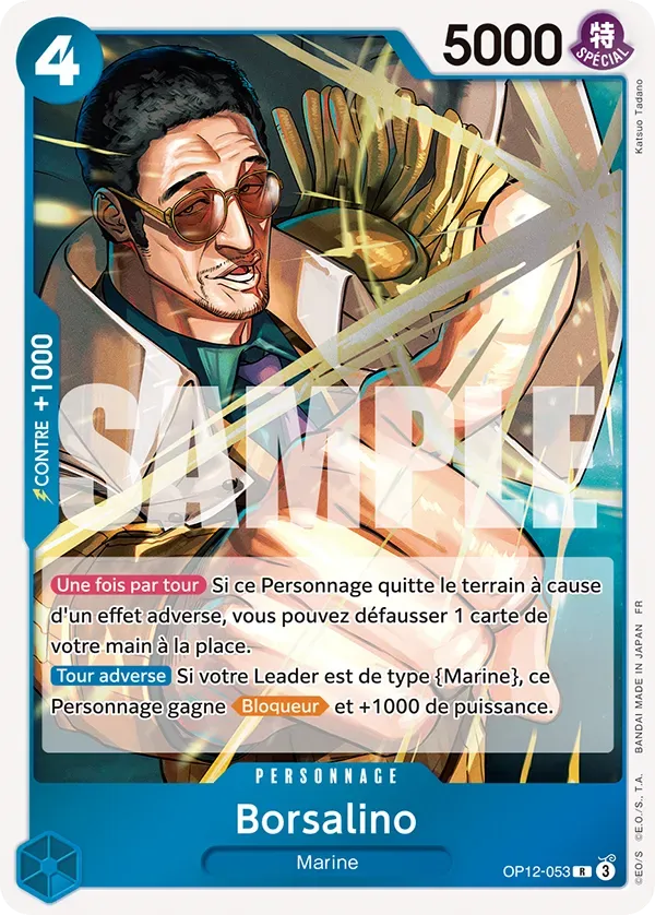 Carte One Piece Borsalino - FR OP12-053 R L'héritage du Maître Neuf FR LorenZone