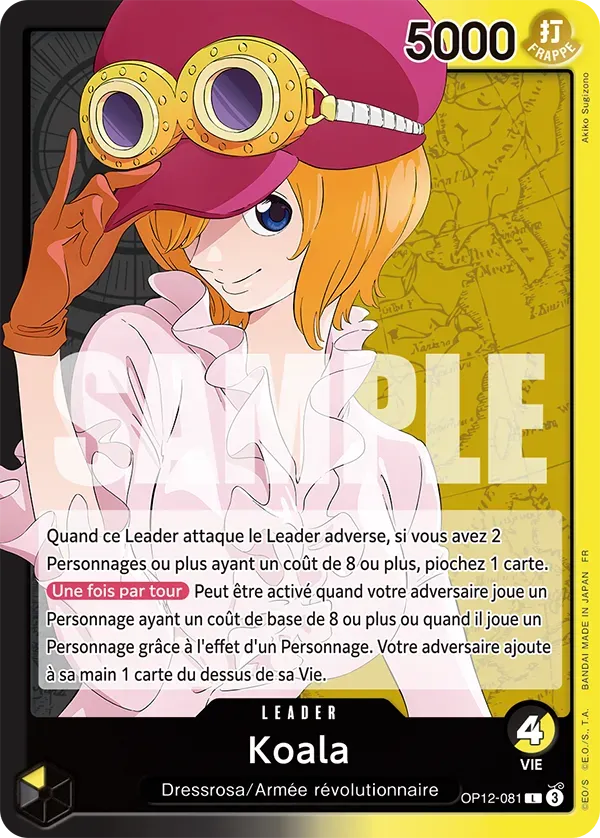 Carte One Piece Koala V1 - FR OP12-081 L L'héritage du Maître Neuf FR LorenZone